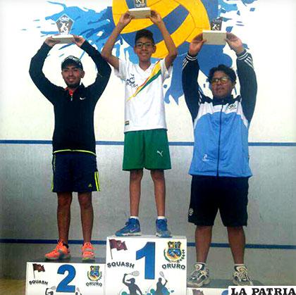 Rafael, primero; Lozada, segundo; Ríos tercero, el podio de Segunda