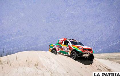 Marco Bulacia se mantiene en el puesto 12 en la clasificación general /dakar.com
