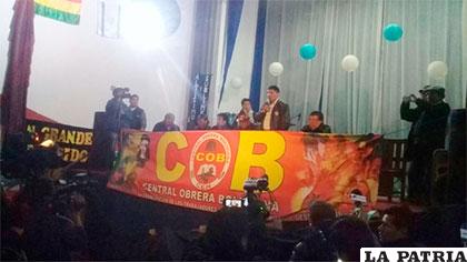 Se suspendió ampliado de la COB ayer en La Paz /ERBOL