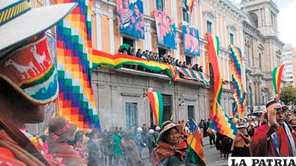 Festejo por Día del Estado Plurinacional /ARCHIVO/EFE