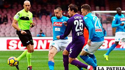 En el Calcio italiano Nápoles venció de visita al Atalanta (0-1)