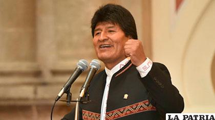 El Presidente Evo Morales /ABI