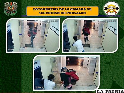 Las cámaras de vigilancia del centro médico ayudaron a identificar al responsable