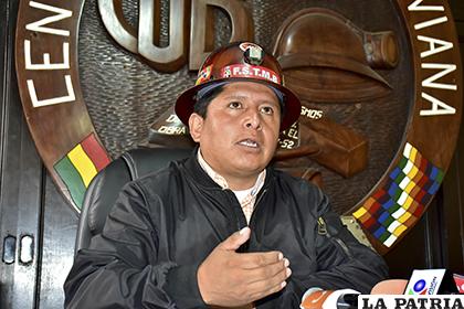 El líder de los obreros fue criticado por el Presidente Morales/ APG