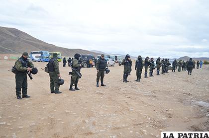 Los policías estarán ausentes en Huanuni /Archivo LA PATRIA