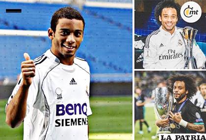 Marcelo debutó a sus 18 años en Real Madrid, y hasta ahora ganó 20 títulos /proceso.hn