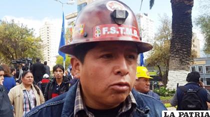 Juan Carlos Huarachi, secretario ejecutivo de la Central Obrera Boliviana/ ANF