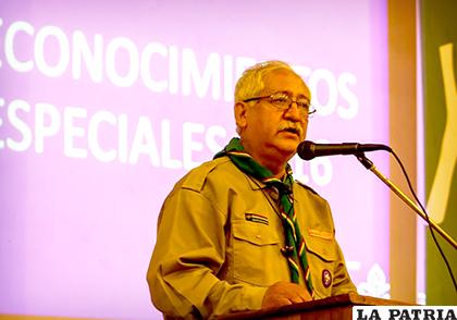 Jefe scout nacional, Germán Rocha