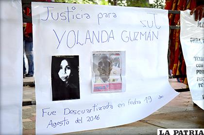 Exigen justicia para Yolanda Guzmán /LA PATRIA
