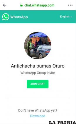 El portal del grupo de WhatsApp/LA PATRIA