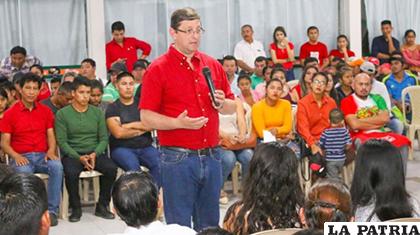 El candidato a la presidencia por la alianza 