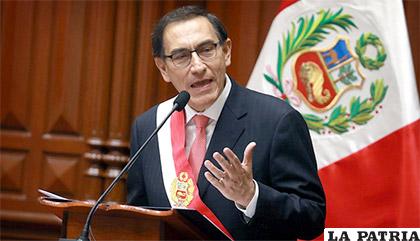 El presidente de Perú, Martín Vizcarra / tvn-2.com