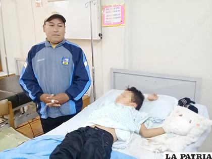 El padre del menor pide colaboración a la población orureña /Hospital General