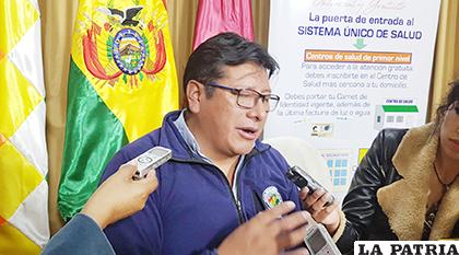 El director del Sedes dio a conocer las necesidades para implementar el SUS en Oruro /LA PATRIA