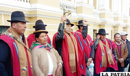 Los dirigentes de la provincia Omasuyos, La Paz /ANF