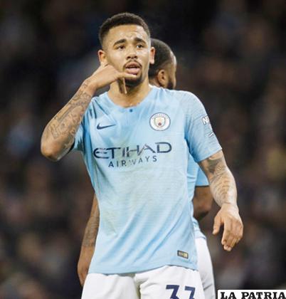 El brasileño Gabriel Jesús ya es el goleador del Manchester City /ultimahora.com