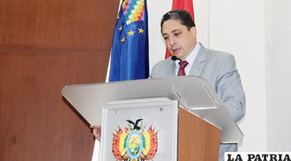 El ministro de Justicia, Héctor Arce / MJyTI