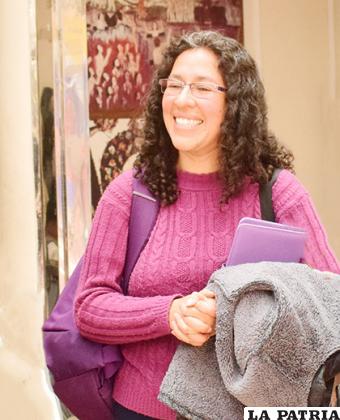 Luz Eliana Castillo con ganas de aportar en Oruro /LA PATRIA /Reynaldo Bellota