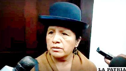 María Eugenia Choque, presidenta del TSE / ANF