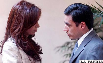 Cristina Fernández de Kirchner con Jorge Isidro Baltazar Bounine/ MISIONES CUATRO 