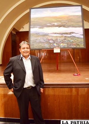 Darío Antezana es el Gran Premio de Concurso de Arte de Oruro /LA PATRIA /Reynaldo Bellota