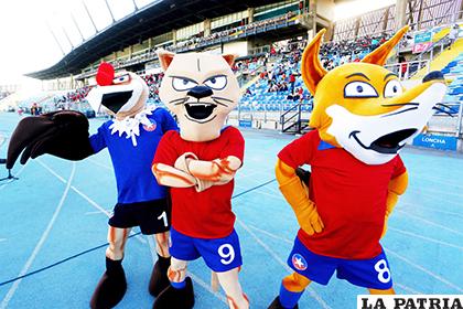 El torneo comenzó con una fiesta protagonizada por las mascotas del evento / APG