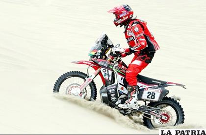 Daniel Nosiglia en plena competencia en la última etapa / diez.com