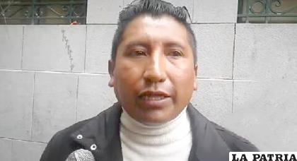 Representante por Oruro de los micro y pequeños empresarios, Iván Soria /LA PATRIA