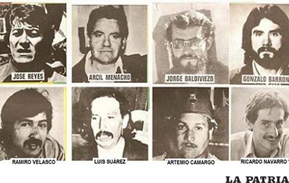 Las ocho víctimas de la masacre de Harrington /Escuela Nacional de Formación