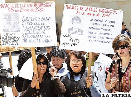 Las protestas pidiendo justicia por los fallecidos /paginasiete.com