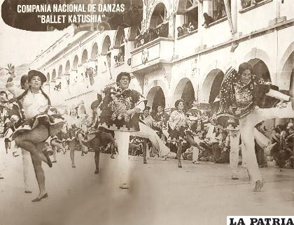 Participación del Conjunto Folklórico Antawara en el Carnaval de 197/ Katushia