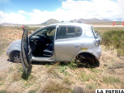 El vehículo presenta daños materiales de consideración /LA PATRIA