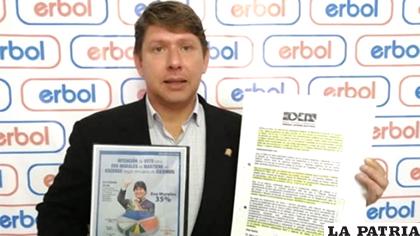 Diputado Gutiérrez presentó la denuncia /ERBOL