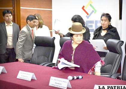 Miembros del cuestionado TSE /APG
