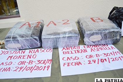Los tres paquetes de marihuana de los colombianos / LA PATRIA
