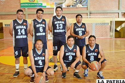 El plantel de Nasa habitual competidor del torneo maxibásquet presentará dos equipos /Cortesía Wilson Villarroel