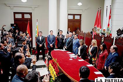 La Presidente Jeanine Áñez inauguró este viernes el 