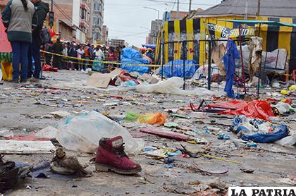La escena de muerte tras la explosión del 10 de febrero
/LA PATRIA /Archivo