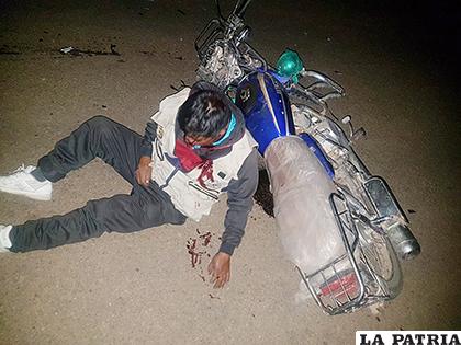 El conductor de la segunda motocicleta quedó gravemente herido /LA PATRIA
