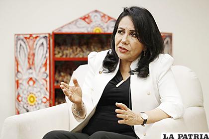 Gloria Montenegro ministra de la Mujer y Poblaciones Vulnerables de Perú