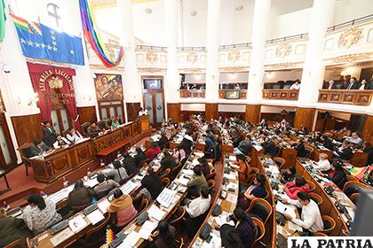 La Cámara de Diputados debatió y aprobó éste viernes el proyecto de Ley Excepcional de Prórroga de Mandato /abi.bo

