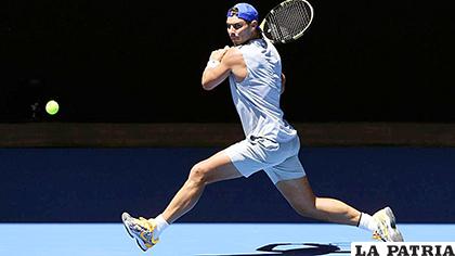 Rafael Nadal se prepara con todo para jugar el martes en la 
madrugada ante el boliviano Hugo Dellien
/ as.com