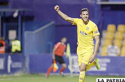 Esteban Burgos le dio el triunfo al Eibar ante el Atlético de Madrid / latingoles.com