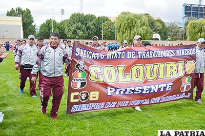 Colquiri presente en el torneo Sénior de fútbol /Alex Zambrana - LA PATRIA
