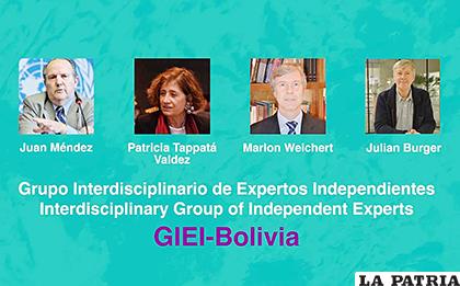 Integrantes del Grupo Interdisciplinario de Expertos Independientes /CIDH
