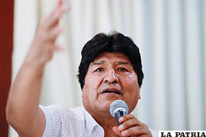 El expresidente de Bolivia Evo Morales /LA PRENSA
