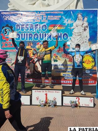 Bustos llegó al podio por quinta ocasión consecutiva /Ciclismo Oruro