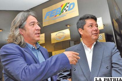 Orlando Careaga (izquierda), quiere seguir al frente del automovilismo /RRSS