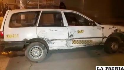 El otro motorizado sufrió daños en la parte lateral derecha de su estructura /LA PATRIA
