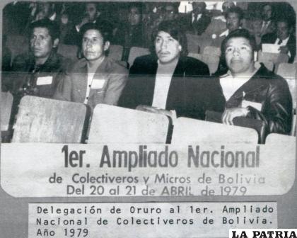 El Sindicato de Colectiveros de Oruro en el Primer Ampliado Nacional 